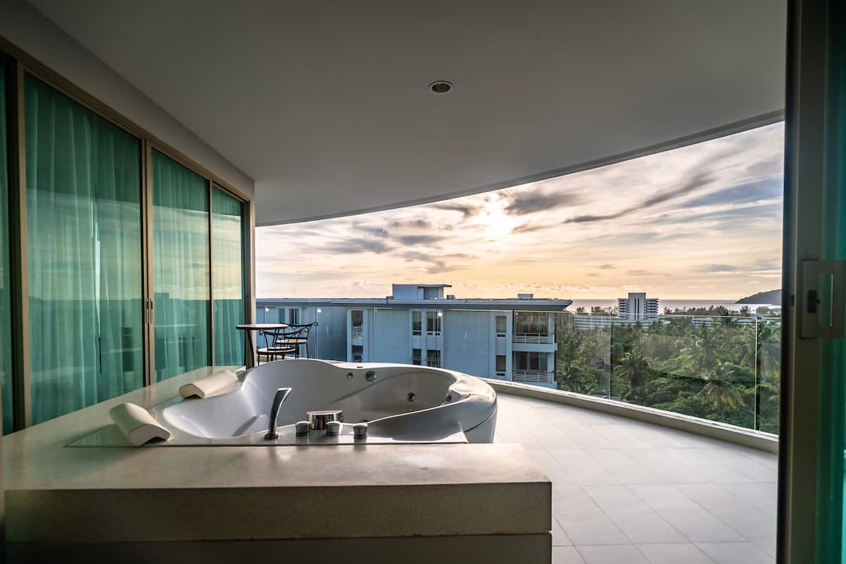 Panoramic Apartment, 2 Bedrooms, Sea View | Terrace/patio
