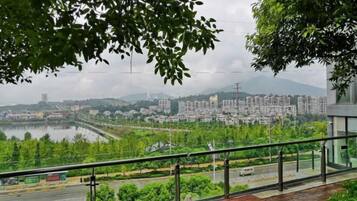 Udsigt fra overnatningsstedet