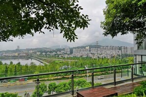 Udsigt fra overnatningsstedet