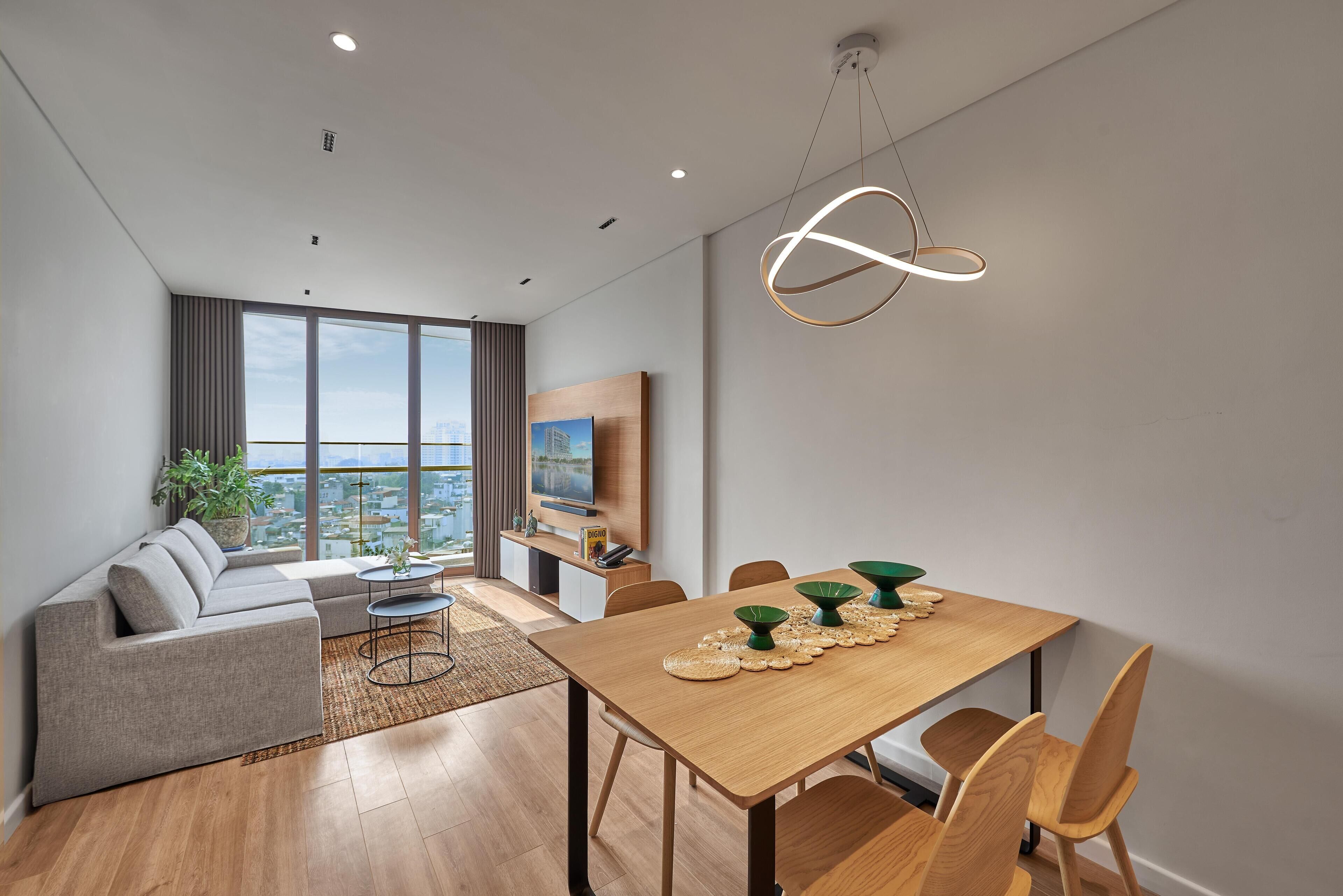 2 Bedroom Premier Lakeview | Living area | 49-inch Smart TV with cable channels, TV