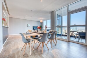 Deluxe Apartment, 2 Bedrooms, Non Smoking | Dining room - Maison Privee - Skyline & Sea Vw Nxt to Beach, in Dubai Marina (Dubai)