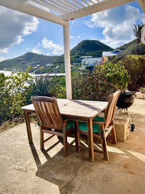 Outdoor dining - WATERFRONT Villa which offers truly Breathtaking Views & a sense of Tranquility (Christiansted)