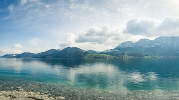 Private beach, sun loungers, beach umbrellas, beach towels
