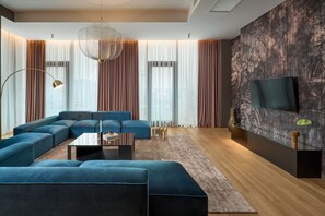 Living area - VISIONAPARTMENTS Nicolae Caramfil (Bucharest)