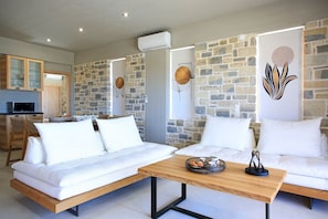 Standard Villa | Living area | Flat-screen TV - Phaestias Terra Villas (Faistos)