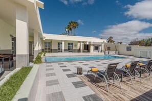A heated pool