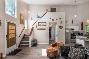 TV, fireplace, video games, offices