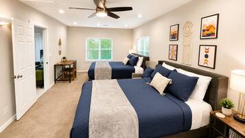 3 bedrooms, desk, iron/ironing board, free WiFi