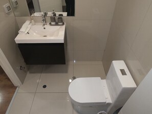 Chuveiro/banheira combinados, secador de cabelo, toalhas de banho
