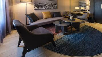 Executive Double Room | Premium bedding, pillow-top beds, free minibar items, in-room safe