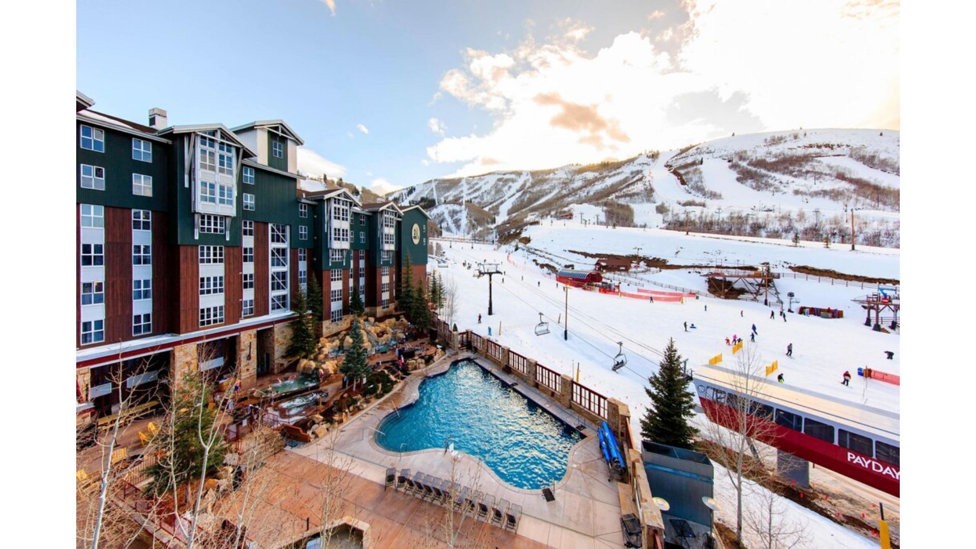 屋外プール、温水プール