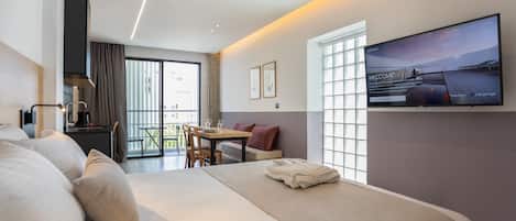 Suite Studio Deluxe | Literie de qualité supérieure, couette en duvet d'oie