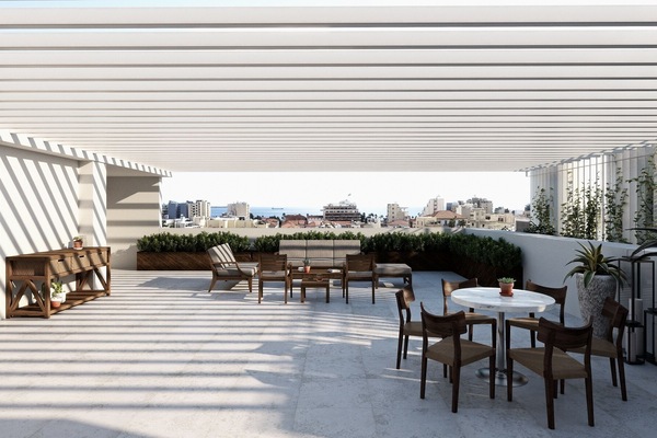 Terrasse sur le toit