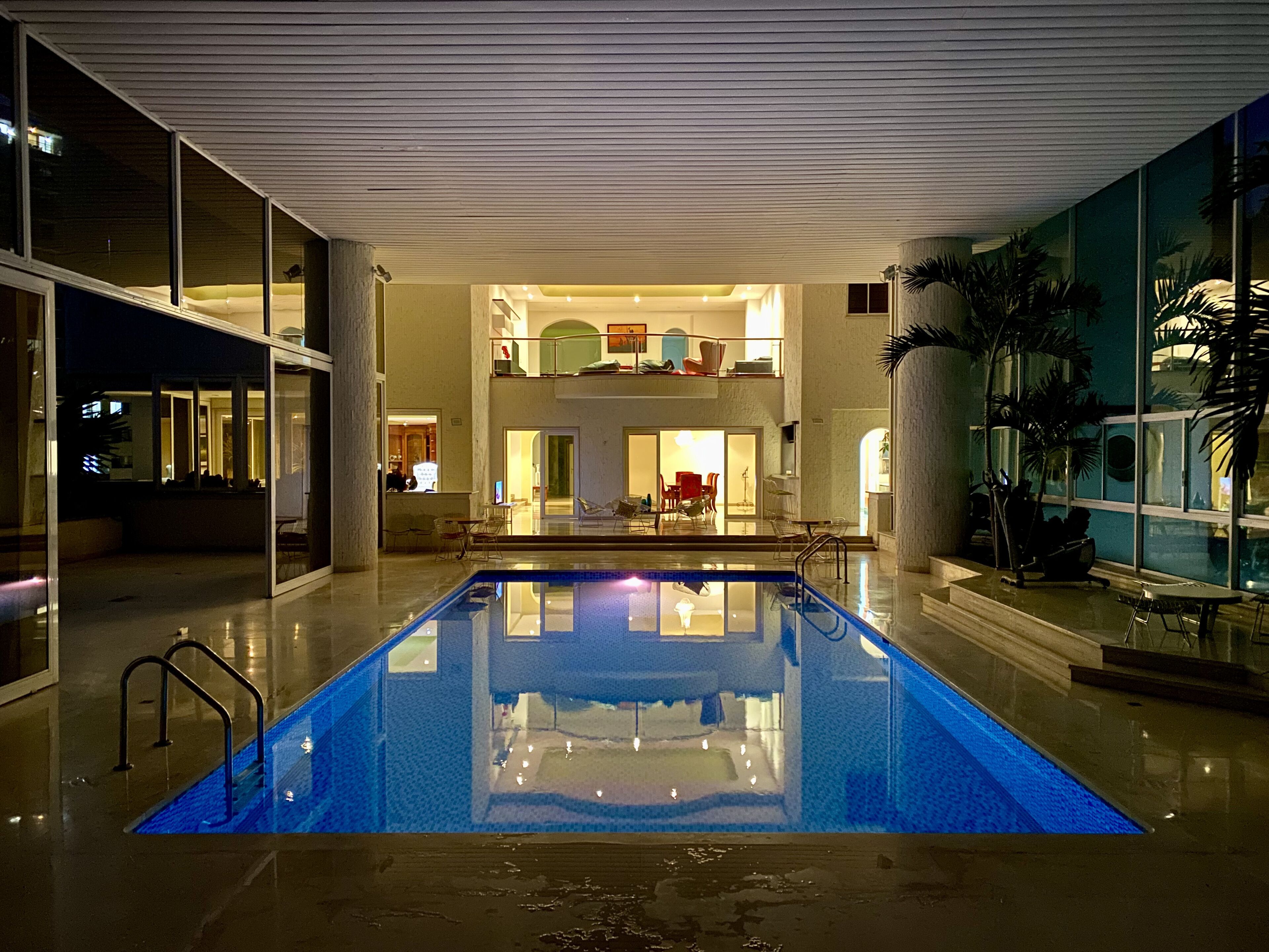 Indoor pool, a heated pool