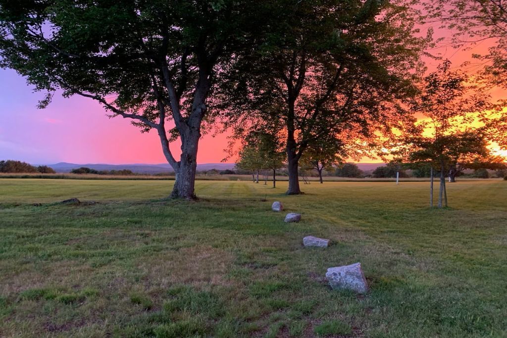 Litchfield hilltop home with long view and sunsets