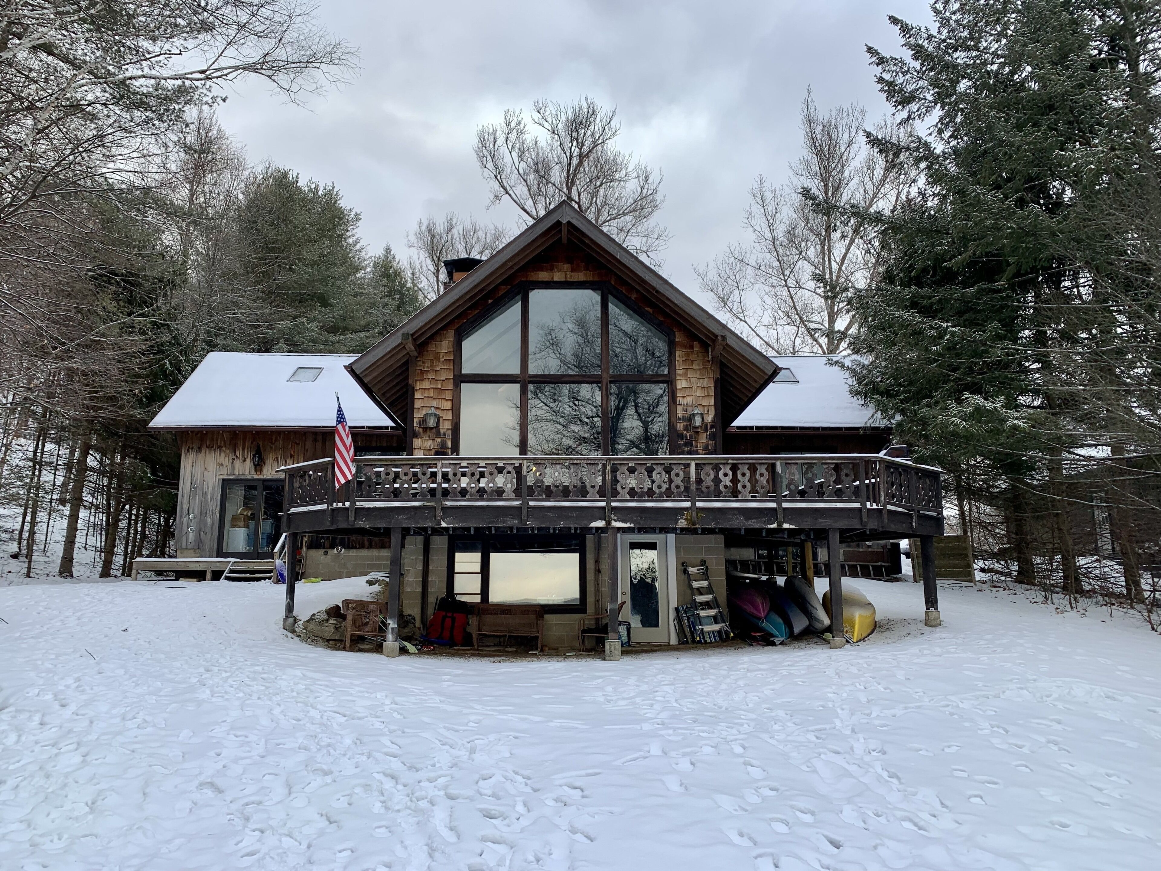 Lakefront All Season Chalet with 100’ of sandy beach