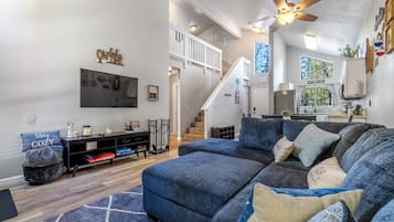 TV connectée, cheminée