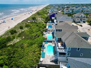 Pool - OCEANFRONT, Theater, Rec Room, Ocean Views, Pool! OL76, Corollabunga (Corolla)
