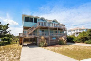 Exterior - Semi-Oceanfront, Private Pool, Rec Rm, Hot Tub! WL850, Deja Blue (Corolla)