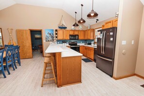 Fridge, microwave, oven, stovetop - Semi-Oceanfront, Private Pool, Rec Rm, Hot Tub! WL850, Deja Blue (Corolla)