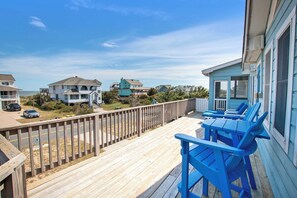 Terrace/patio - Semi-Oceanfront, Private Pool, Rec Rm, Hot Tub! WL850, Deja Blue (Corolla)