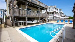 Una piscina riscaldata