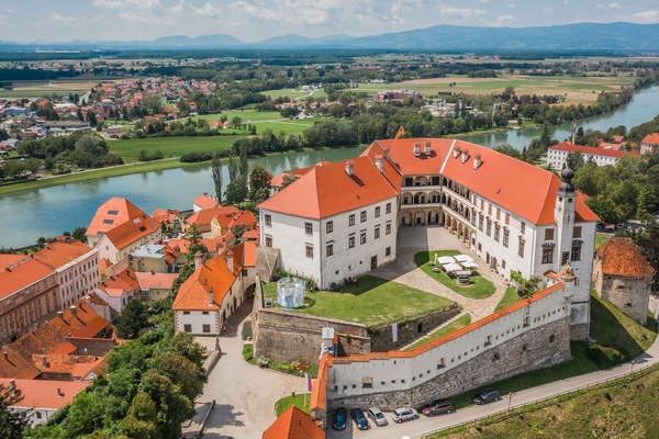 Town of Ptuj from air