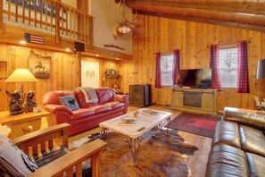 Télévision, lecteur de DVD, vidéothèque