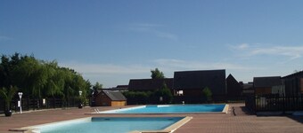 Cozy 3-BR Chalet in Cabourg with Private Garden, Pool, Tennis & More