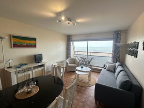 TV - Apartment with panoramic terrace, pet-friendly, parking (Cabourg)