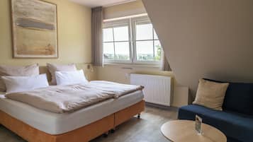 2 habitaciones, ropa de cama de alta calidad y cortinas blackout