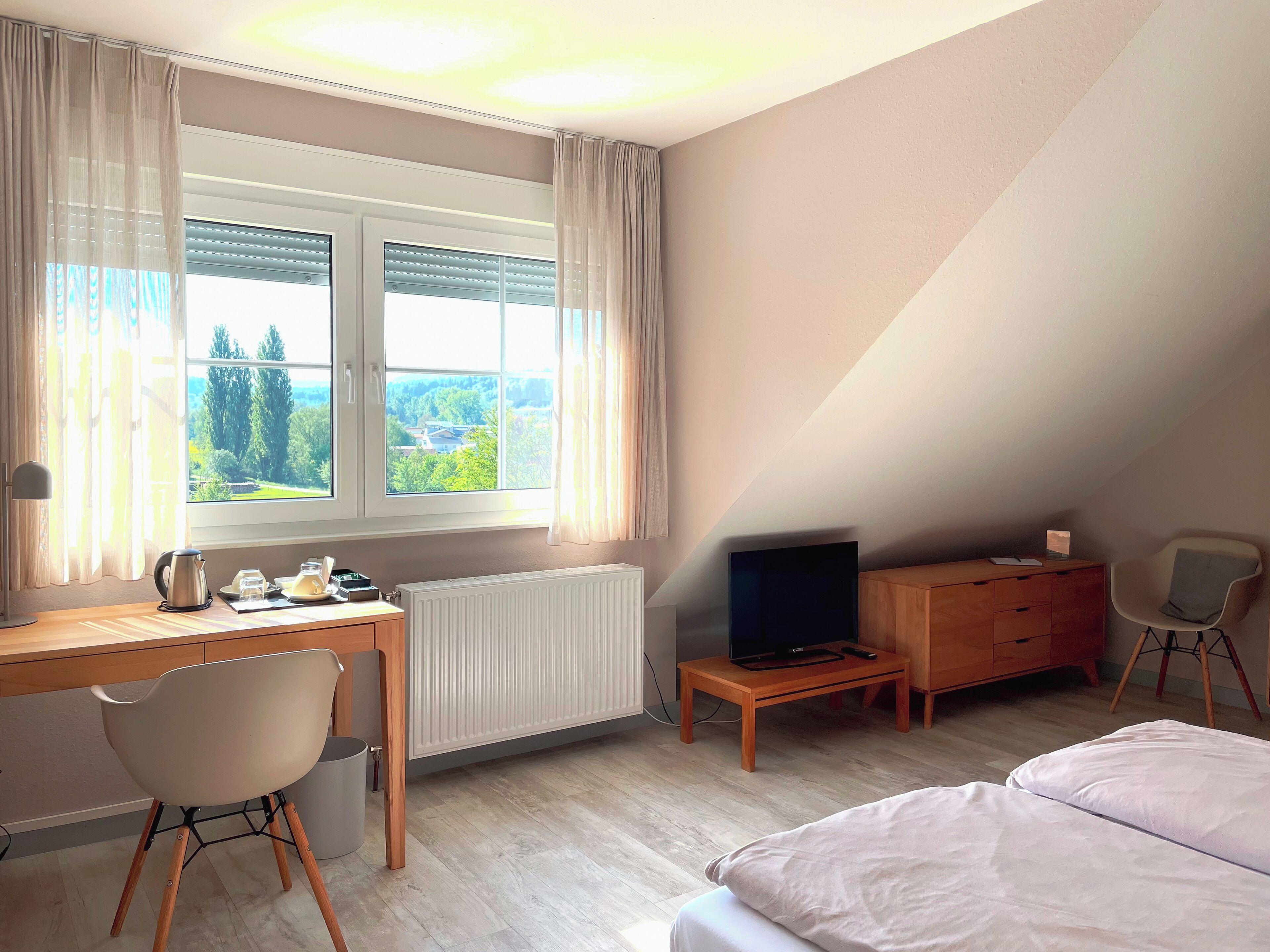 Deluxe Double Room | Premium bedding, blackout drapes, soundproofing, free WiFi