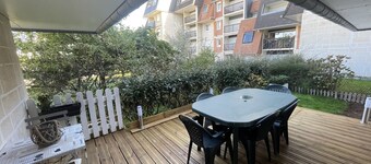 3-room apartment with garden, for 6, internet, near Grand Hotel de Cabourg