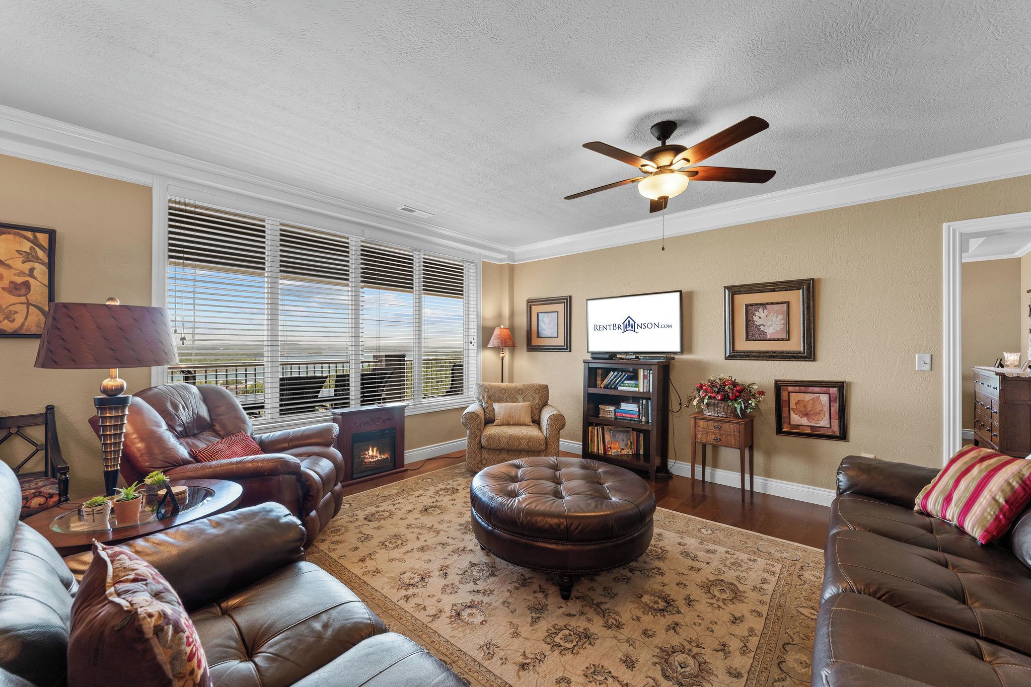 TV, fireplace, DVD player