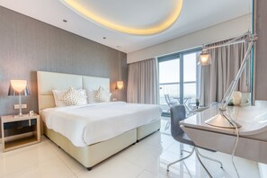 Deluxe Apartment, 1 Bedroom, Non Smoking | 1 bedroom, in-room safe, blackout drapes, iron/ironing board - Maison Privee - Cool Dubai Apt next Burj Khalifa & Design District (Dubai)
