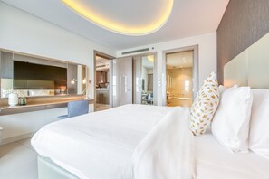 Deluxe-Apartment, 1 Schlafzimmer, Nichtraucher | 1 Schlafzimmer, Zimmersafe, Verdunkelungsvorhänge, Bügeleisen/Bügelbrett