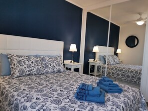 2 bedrooms, in-room safe, iron/ironing board, free WiFi