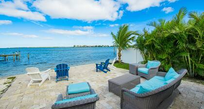 Newly Remodeled Waterfront Home with Boat Dock! 3 minutes to Beach!