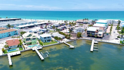 Newly Remodeled Waterfront Home with Boat Dock! 3 minutes to Beach!