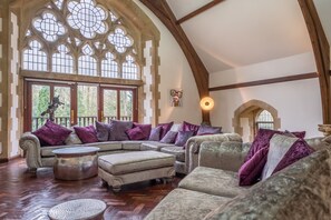 TV, fireplace - The Chapel, North Elmham, Norfolk (North Elmham)