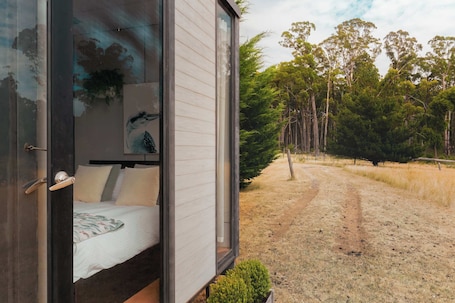 1 bedroom, bed sheets. The Ridge by Tiny Away