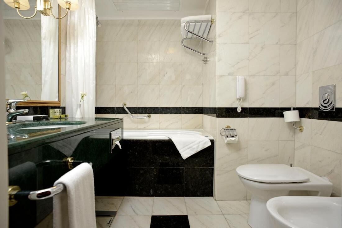 free toiletries, hair dryer, bathrobes, slippers