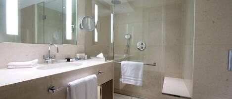 Free toiletries, hair dryer, bathrobes, slippers