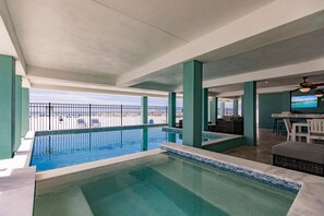 A heated pool
