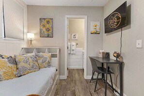 2 bedrooms, iron/ironing board, travel crib, WiFi