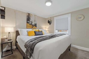 2 bedrooms, iron/ironing board, travel cot, WiFi