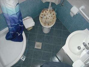 Douche, serviettes fournies