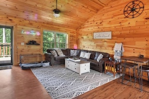 TV, fireplace, video games, stereo