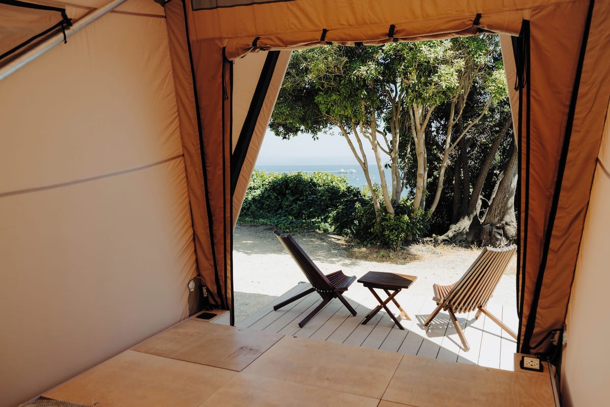Partial Ocean View Jupe Tent - No Pets | 1 bedroom, bed sheets