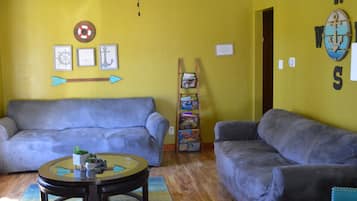 TV, video games, foosball, table tennis